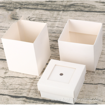 Custom Luxury White Rigid Candle Box